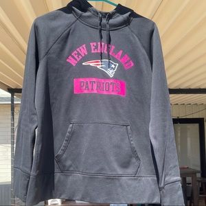 Breast Cancer Month Patriots Nike Cowl Neck Hoodie